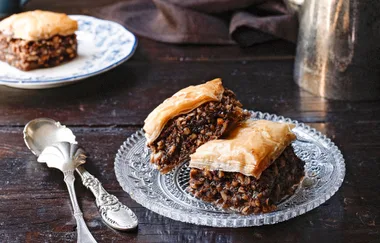 Easy chocolate baklava recipe