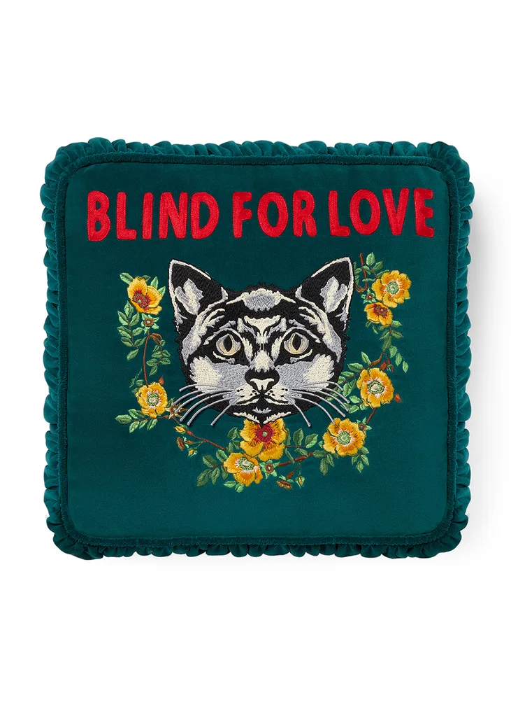 Gucci cat cushion