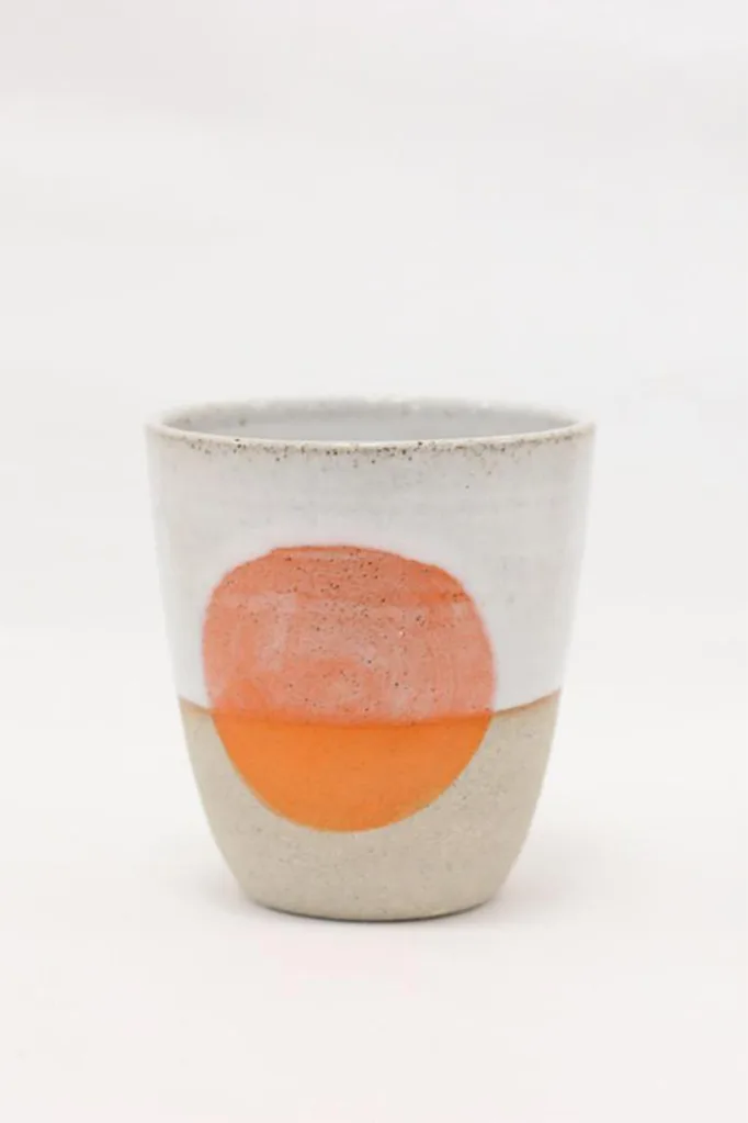 Takeawei glazed tumbler in Sun, Koskela.