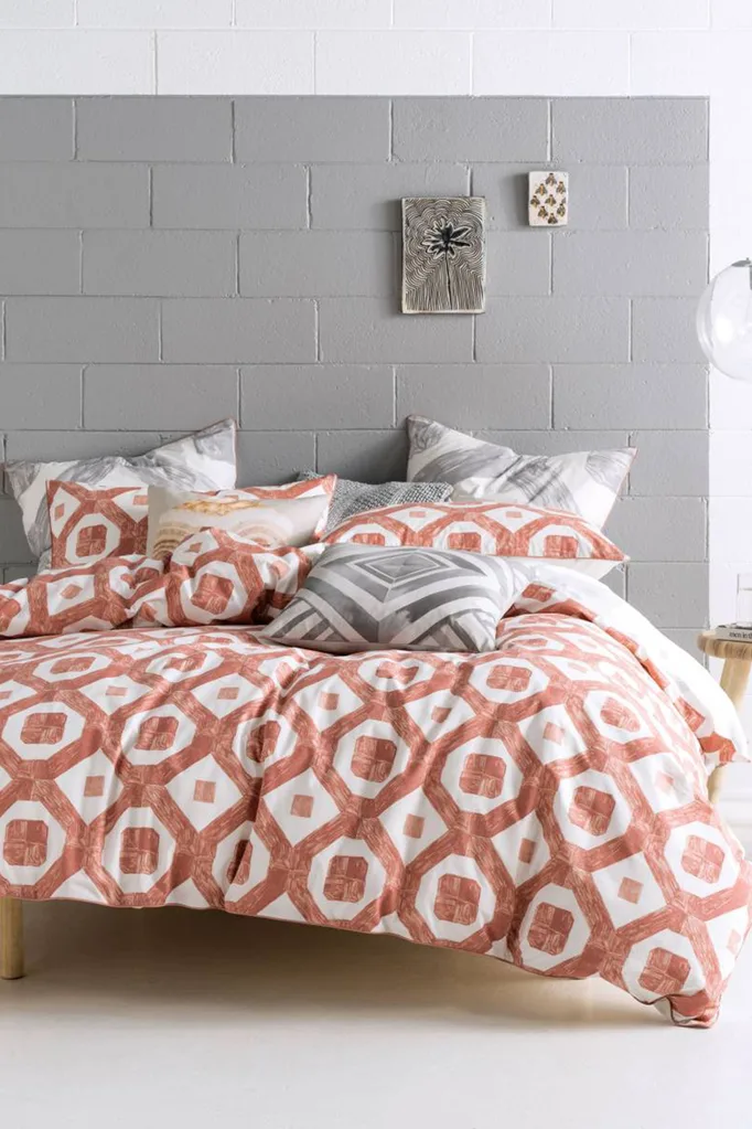 Terracotta quilt cover