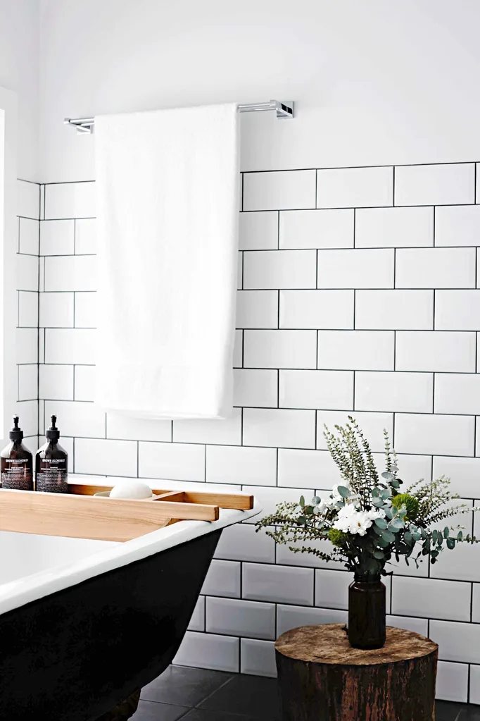 Timber in the bathroom