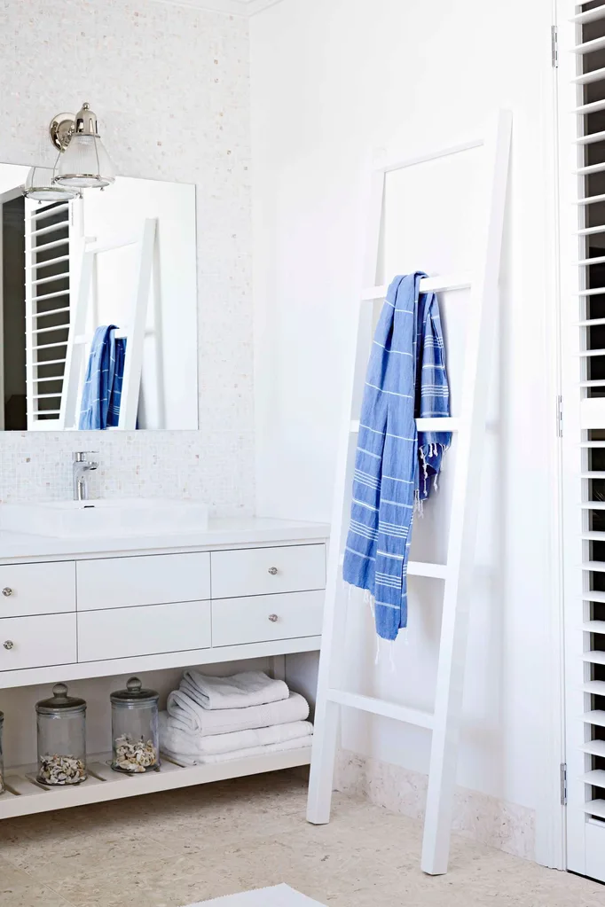 White timber bathroom