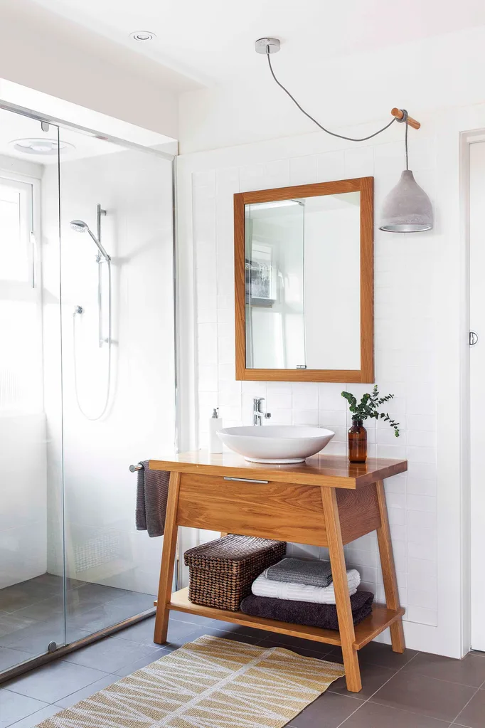 Timber vanity