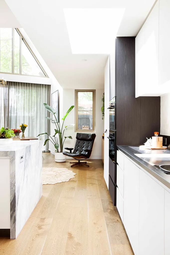 Kitchen flows through to living area