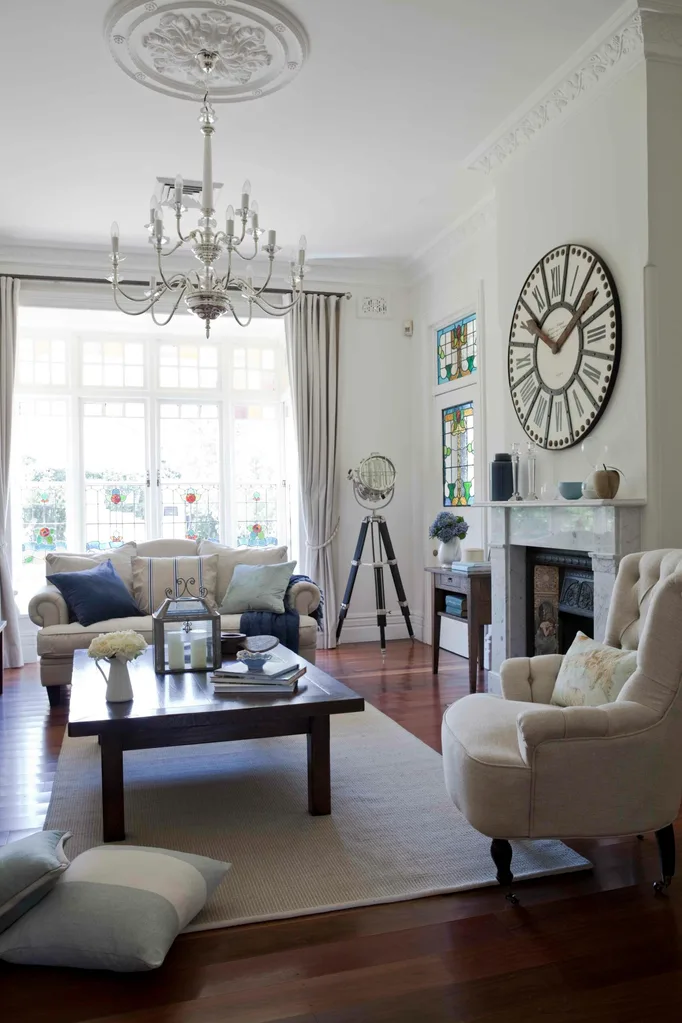 hamptons style lounge room living room
