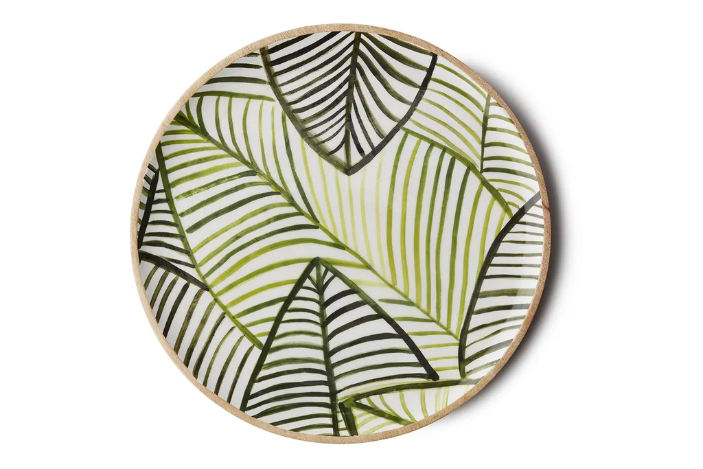 Green leaf platter