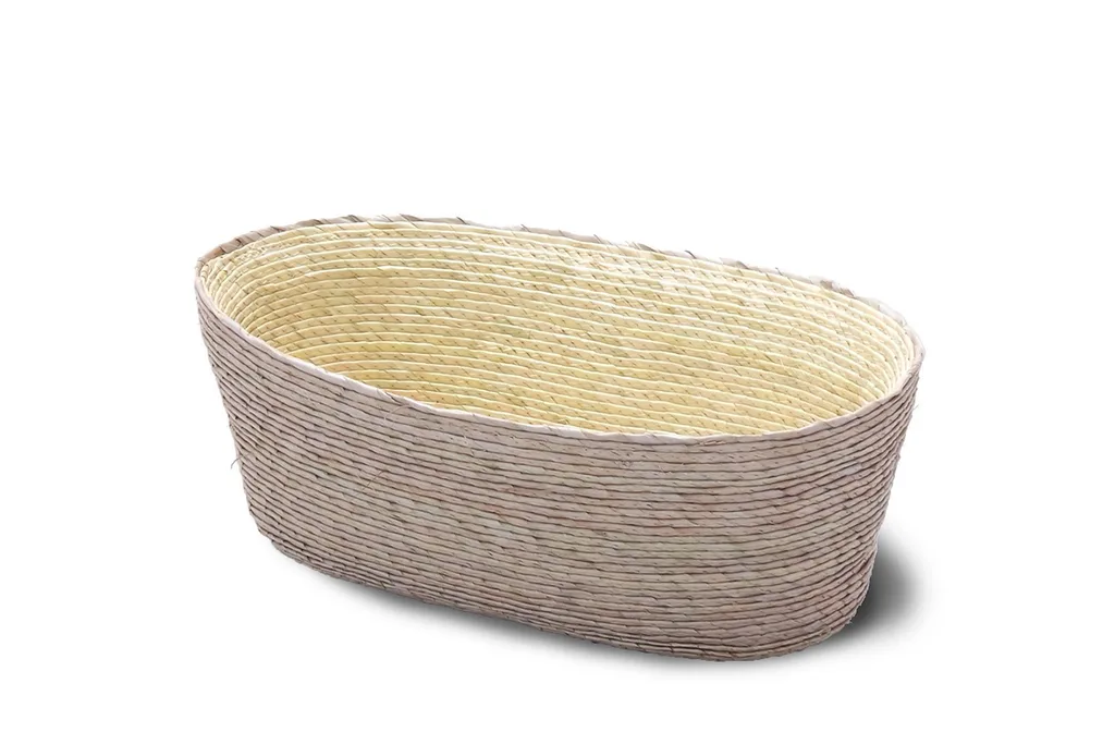 Blush oval basket