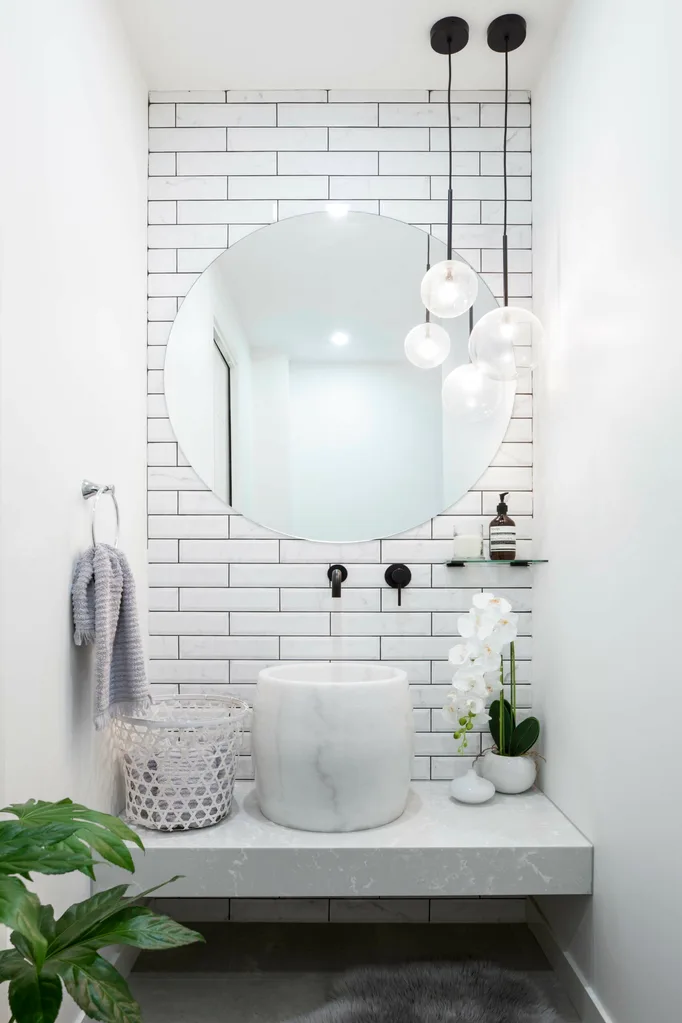small bathroom powder room design decorating