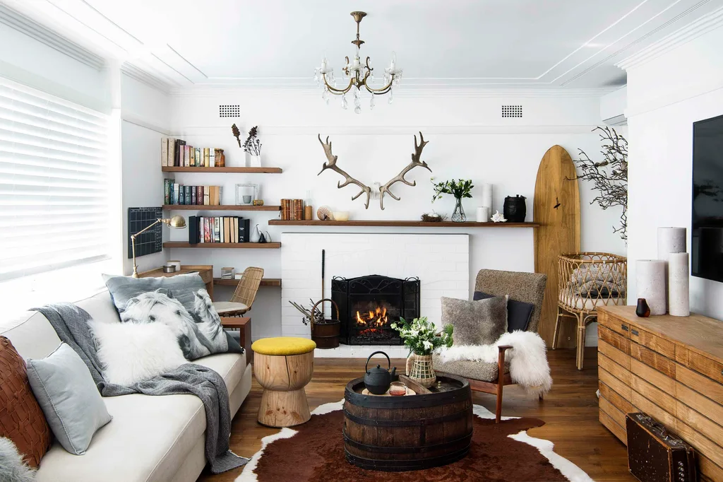 Beautiful living room boho style