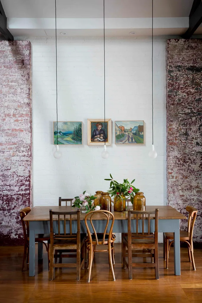 rustic dining table