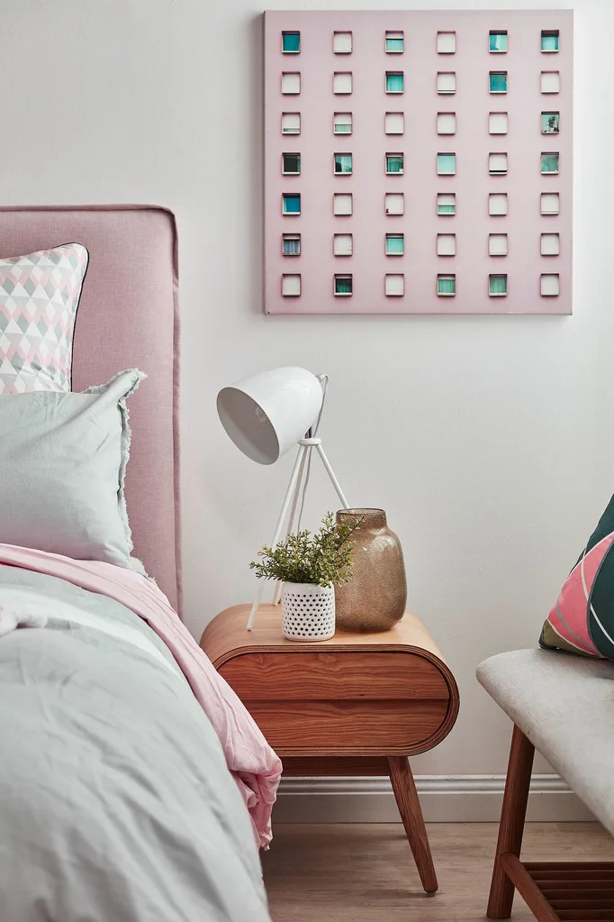 Blush Scandi bedroom | Home Beautiful Magazine Australia