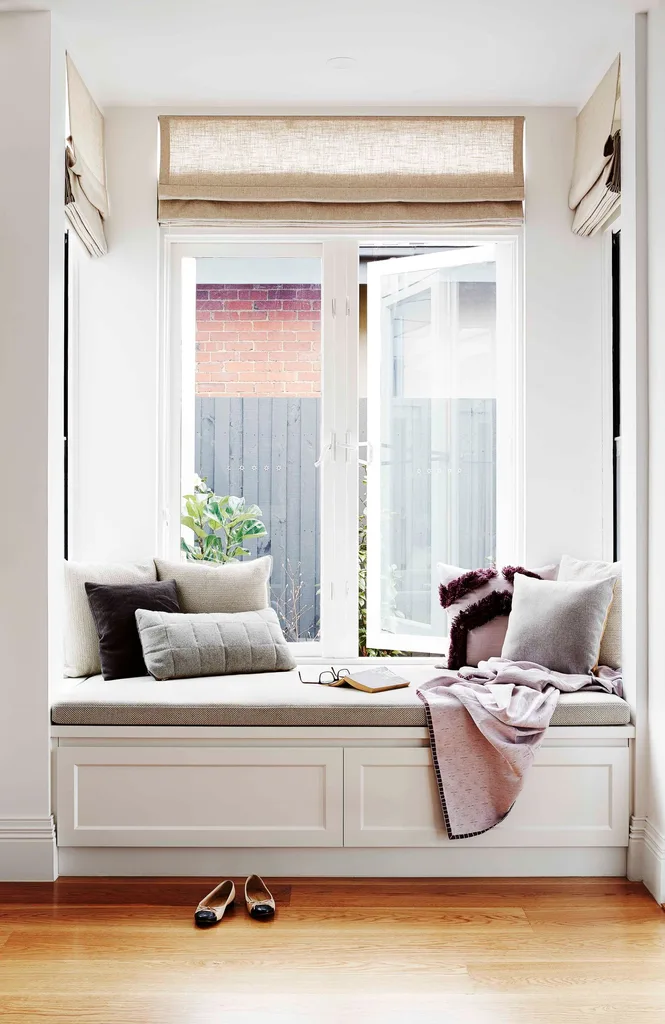 Seating nook with storage