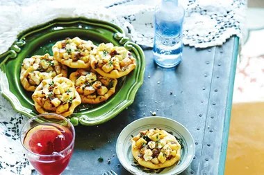 Potato & goats cheese tortilla tarts