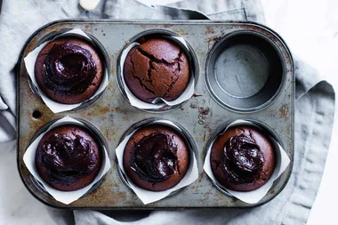 Chocolate cupcakes with chocolate avocado icing for Thermomix