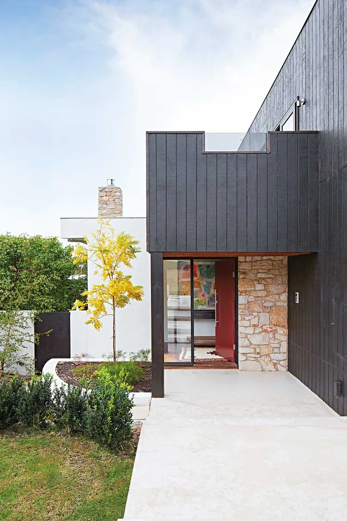 A post modern exterior.
