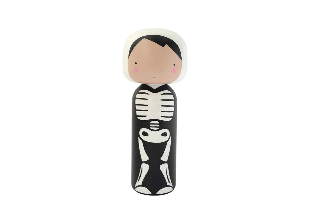 Halloween kokeshi doll