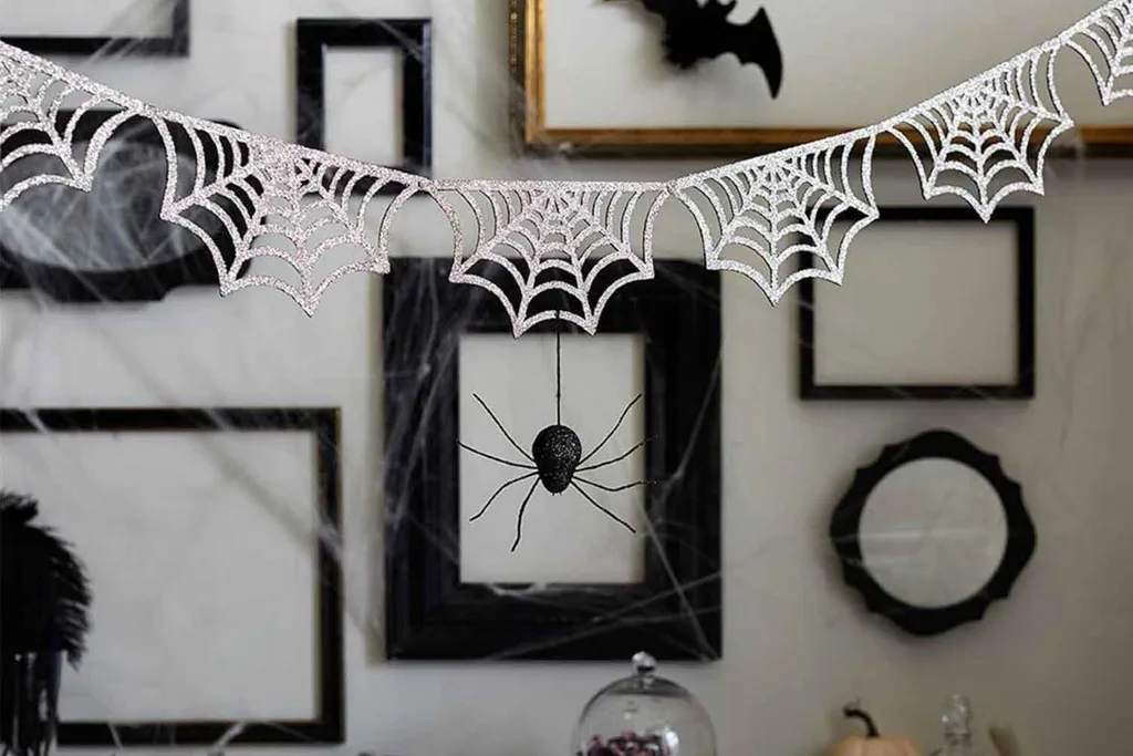 Spider web decoration