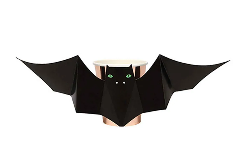 Halloween bat cups