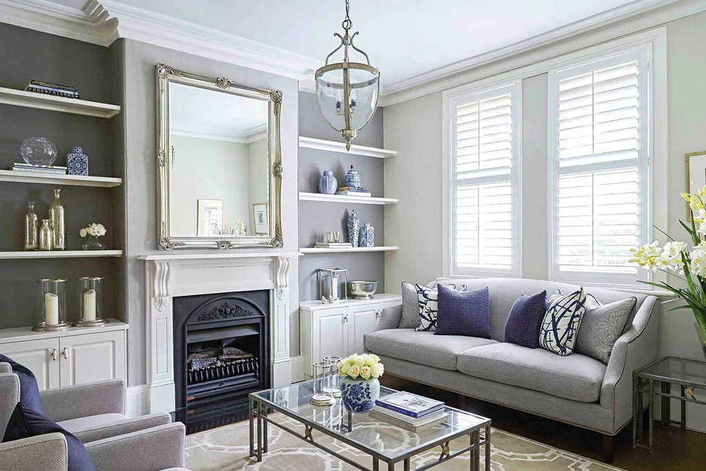 Blue and white living room makeover | Home Beautiful Magazine Australia