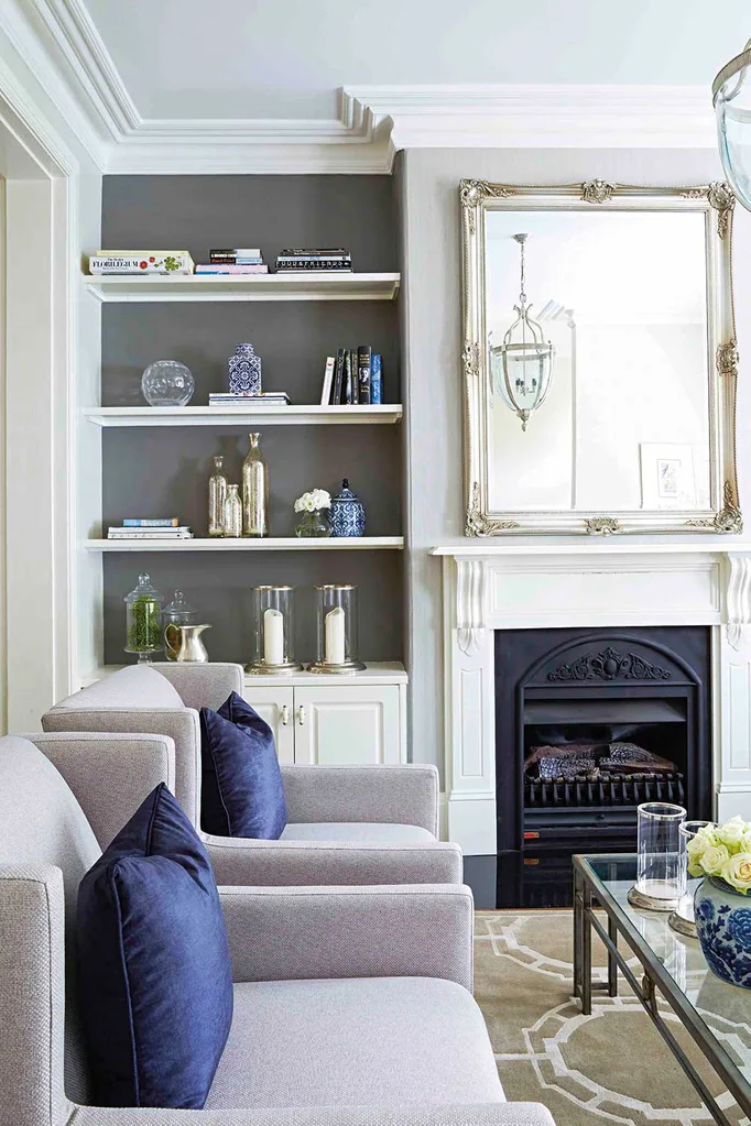Blue and white living room makeover | Home Beautiful Magazine Australia