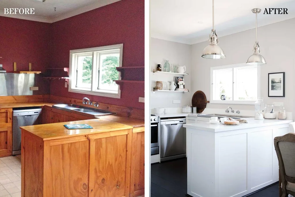 Before and After: Chic country kitchen | Home Beautiful Magazine Australia