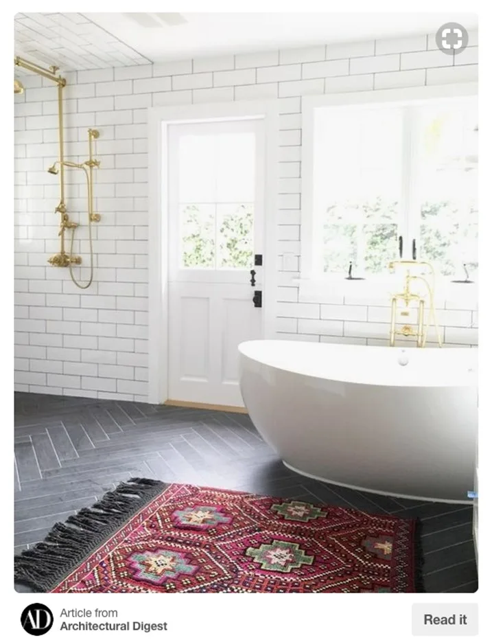 New bathroom decorating trend on Pinterest | Home Beautiful Magazine Australia