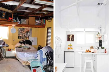 Before & After: from garage to guest house