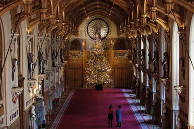 The Queen’s Christmas decorations at Windsor Castle are revealed