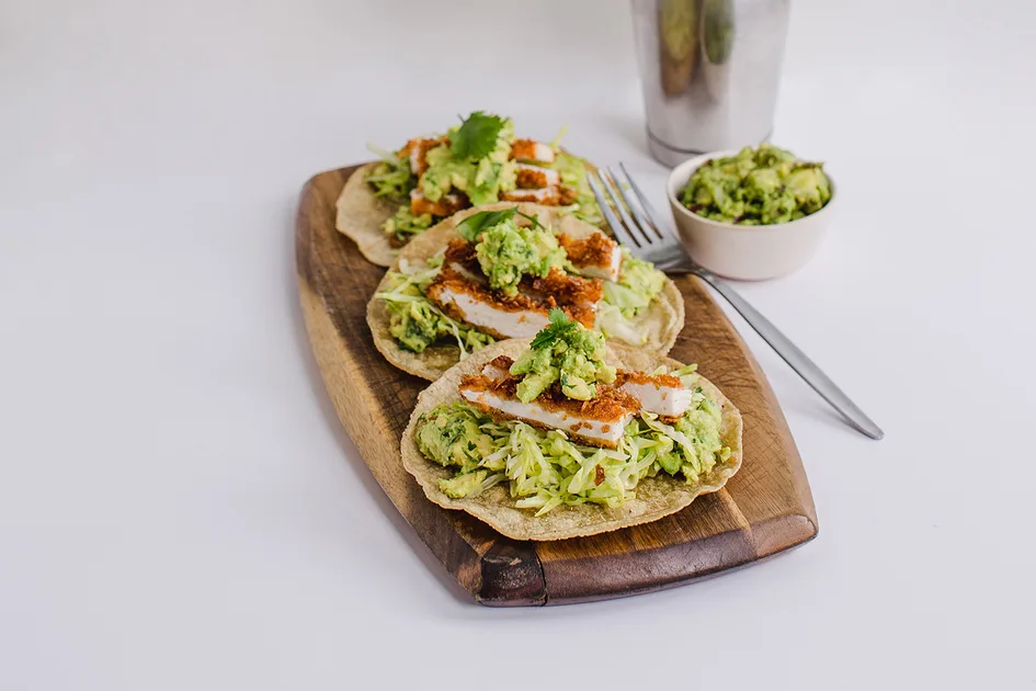 Crumbed chicken tacos Recipe | Home Beautiful