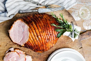 Spiced glazed ham