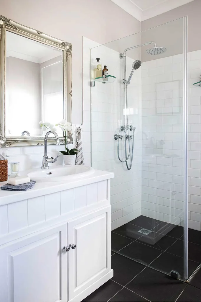Country classic: a low cost bathroom renovation | Home Beautiful Magazine Australia