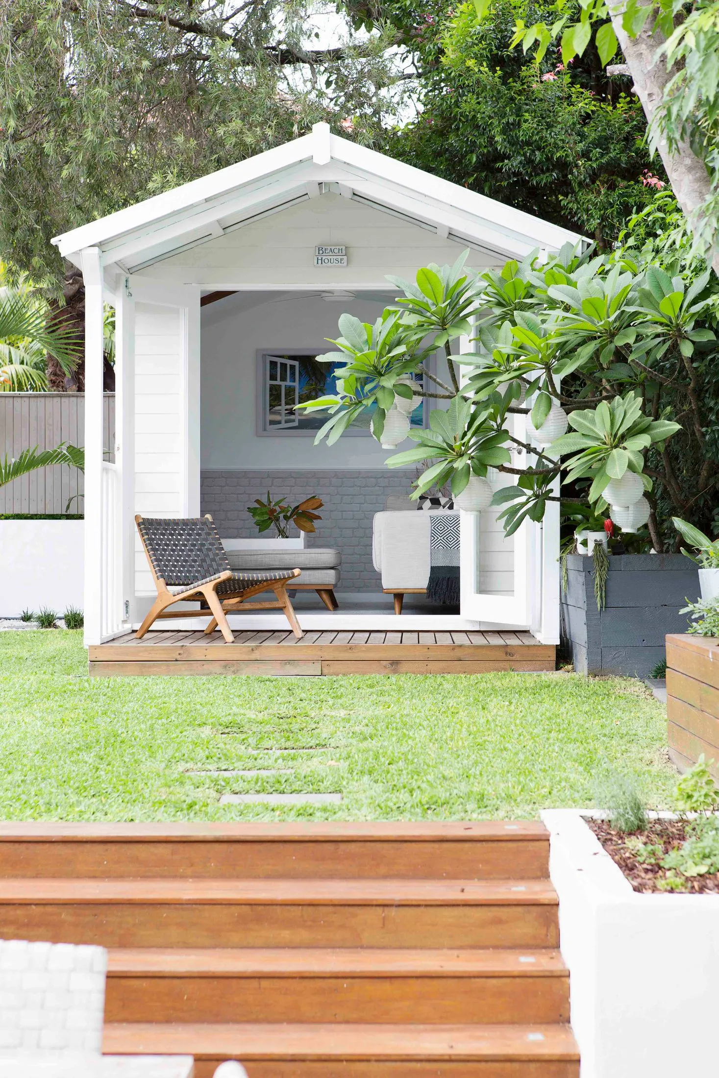 Practical pool cabana