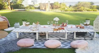 This Kmart fan hacked an old gate to make a Hamptons party table