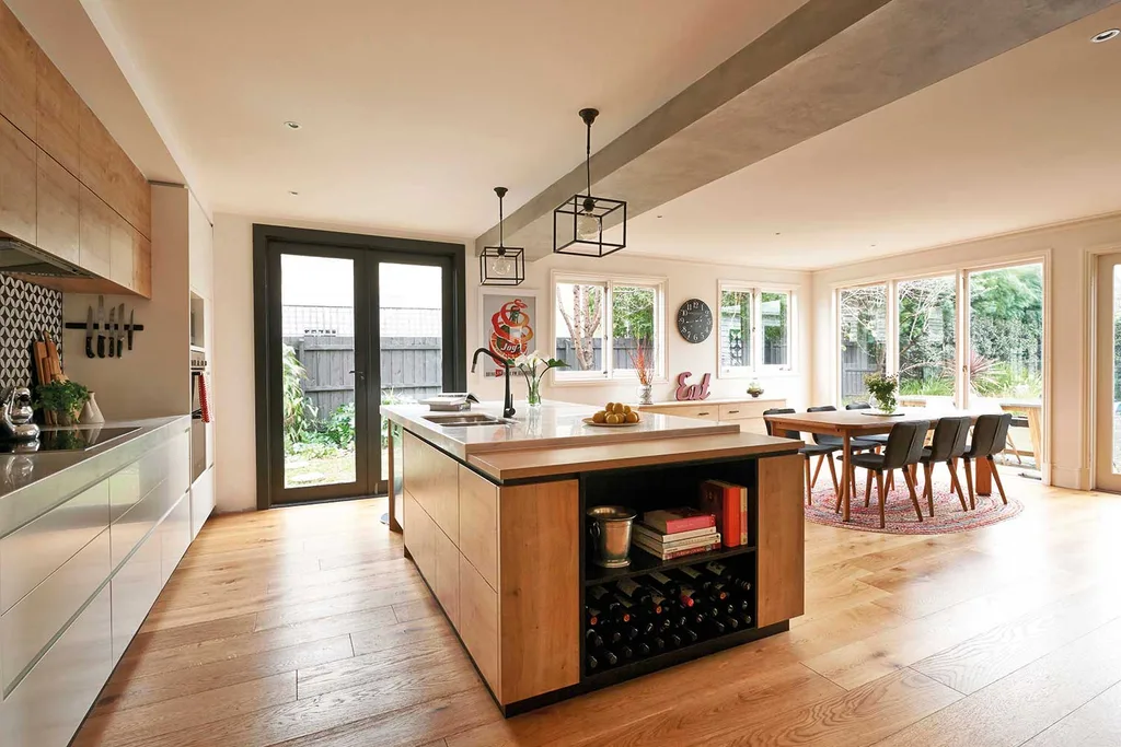 Kitchens with timber floorboards | Home Beautiful Magazine Australia