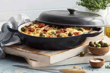 This sale will get you designer cast iron cookware for under $20!!