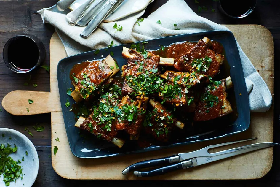 Recipe: Twice-cooked beef ribs with rich tomato sauce Recipe | Home Beautiful