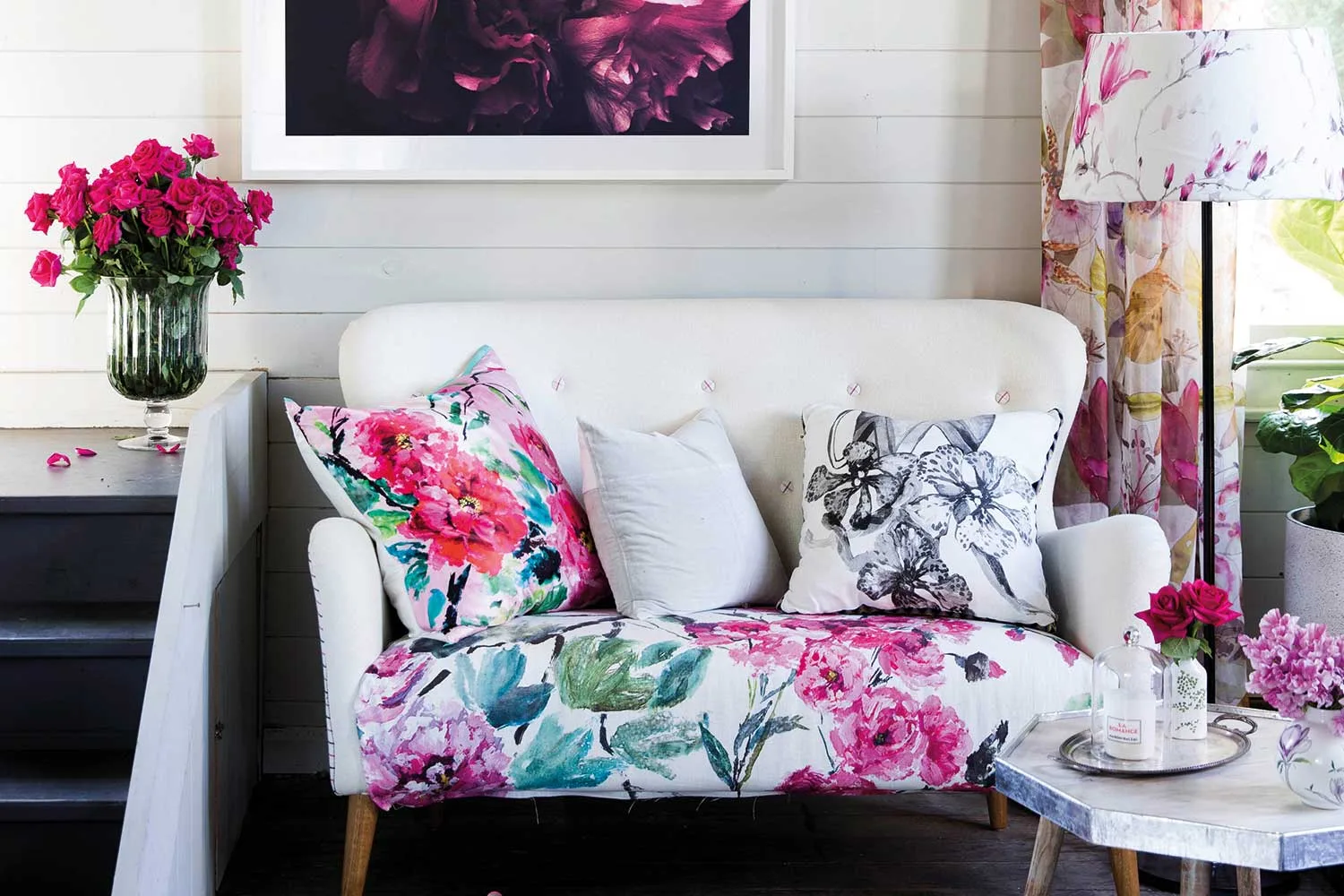 Why you need a floral sofa in your life
