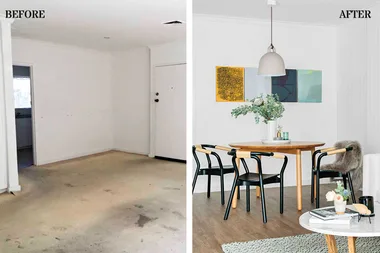 Before & After: from a small depressing box to a bright and airy villa