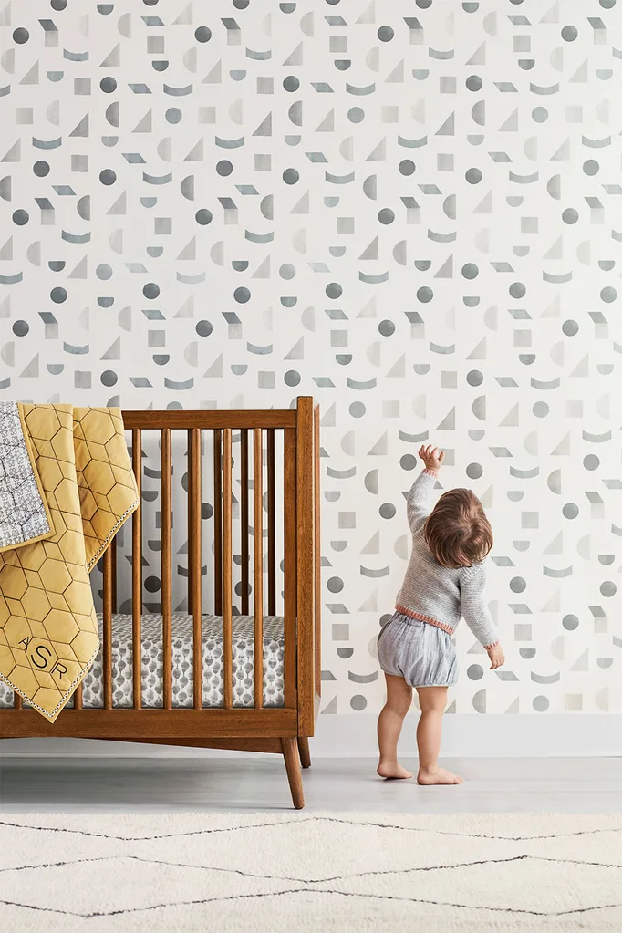 west elm x pbk Mid-Century Convertible Crib, Acorn