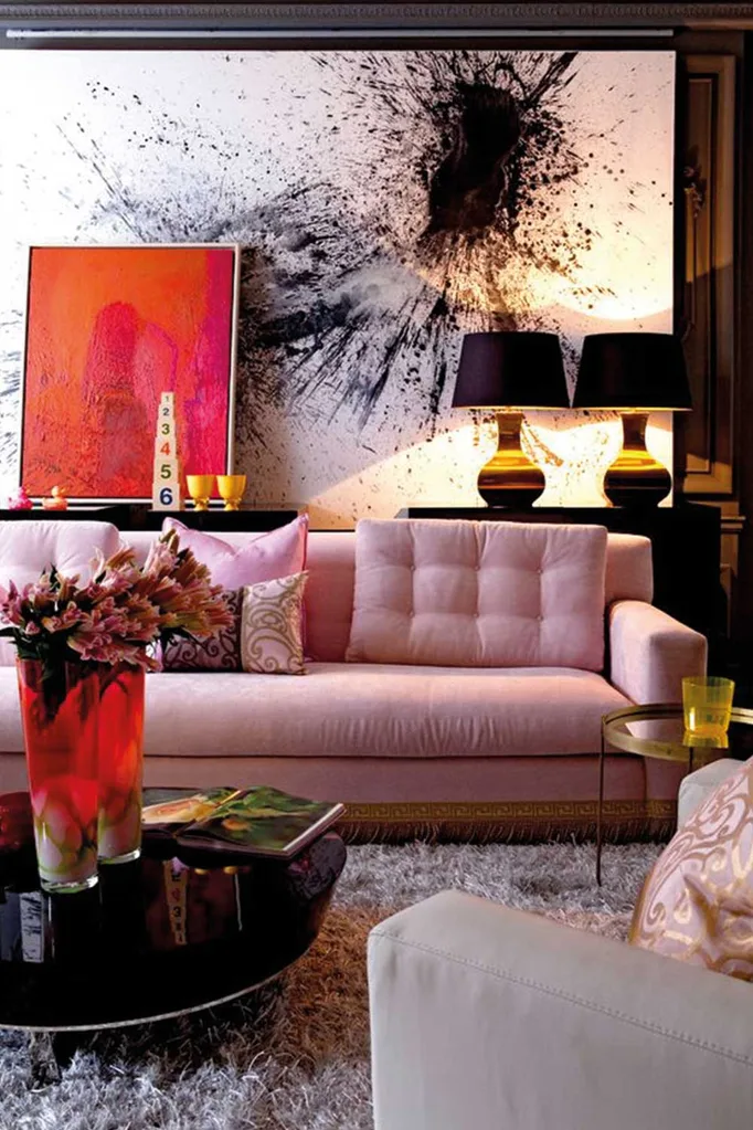 A match made in design heaven, we love pink and red together | Home Beautiful Magazine Australia