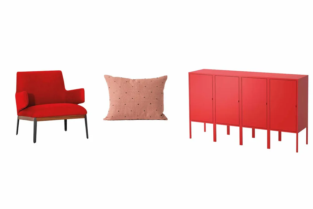 A match made in design heaven, we love pink and red together | Home Beautiful Magazine Australia