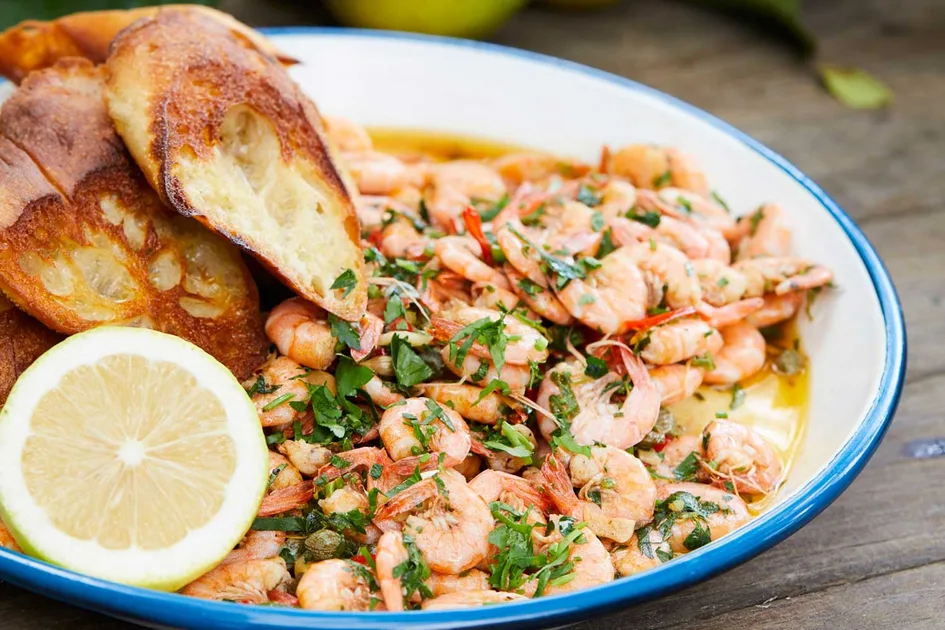 Recipe: Garlic prawns in butter, chilli & parsley Recipe | Home Beautiful