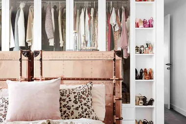 This rose-gold wardrobe will make your eyes pop