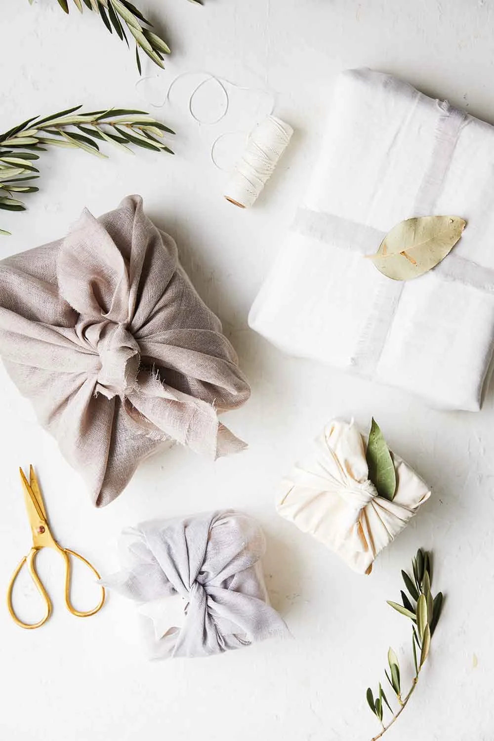 Fabric gift wrap tutorial