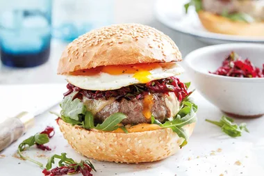 Epic Aussie burger recipe – messy and marvellous