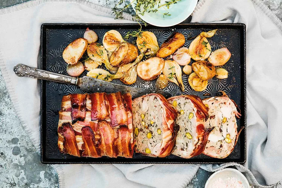 Turkey, chicken & cranberry terrine Recipe | Home Beautiful