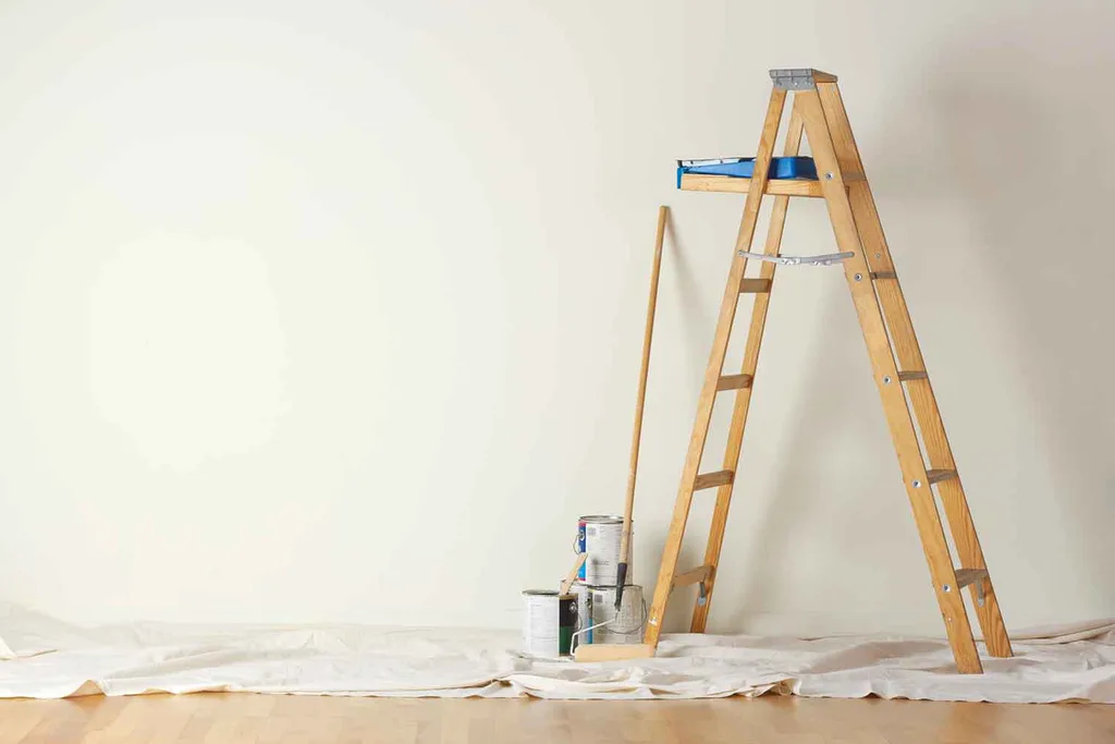 ladder and paint