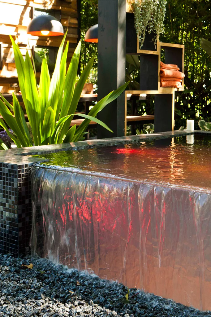 outdoor water feature