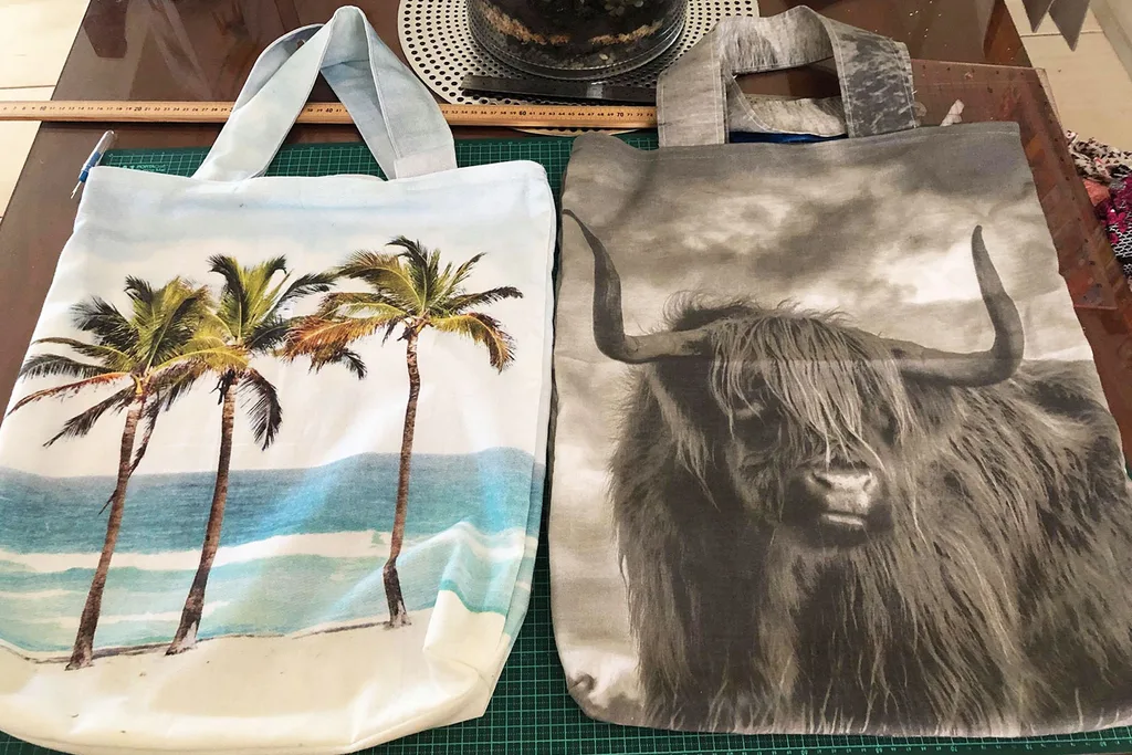 Australian women have been flocking to Facebook Kmart groups to share photos of their genius craft creations using $3 tea towels from the retail giant.