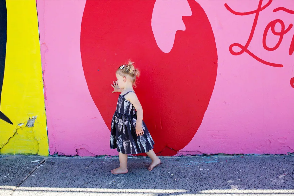 “I thought the fabric was really cute and could probably turn it into a dress. I used Little Lizard King’s Malibu pattern.”